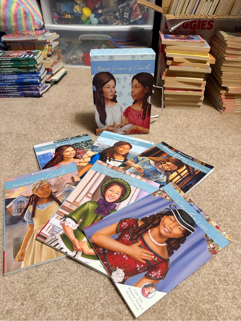 Lot of 6 Marie-Grace & Cecile Book Set - Collector Boxed Set